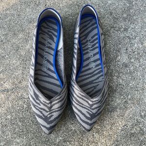 Rothy’s retired zebra print flats size 10.5